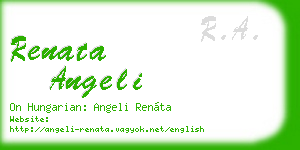 renata angeli business card